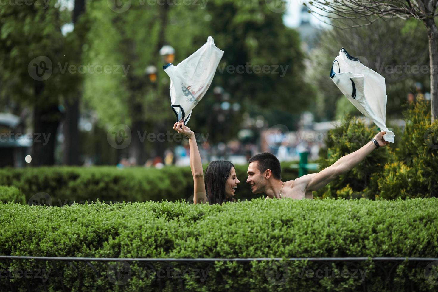 portrait de couple en plein air photo