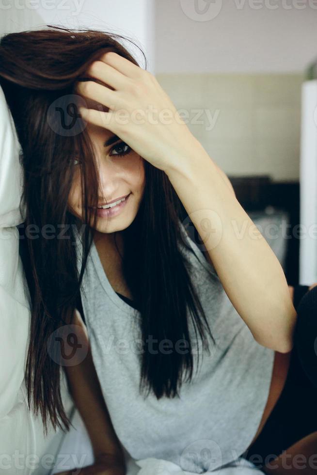 vue de portrait de femme photo