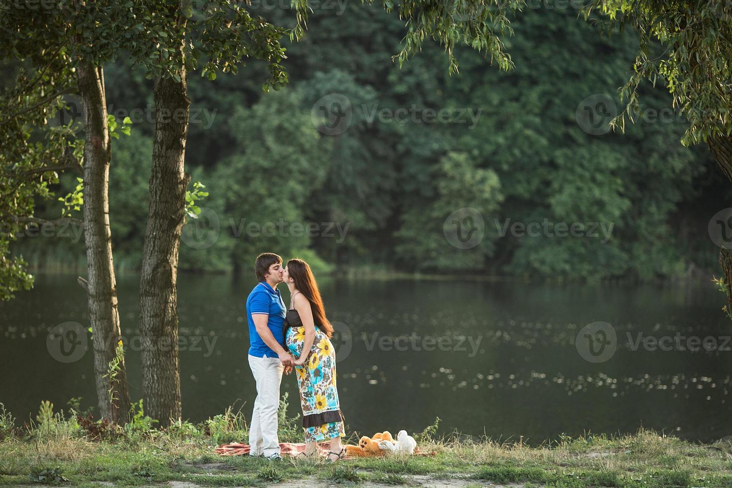 portrait de grossesse en couple photo