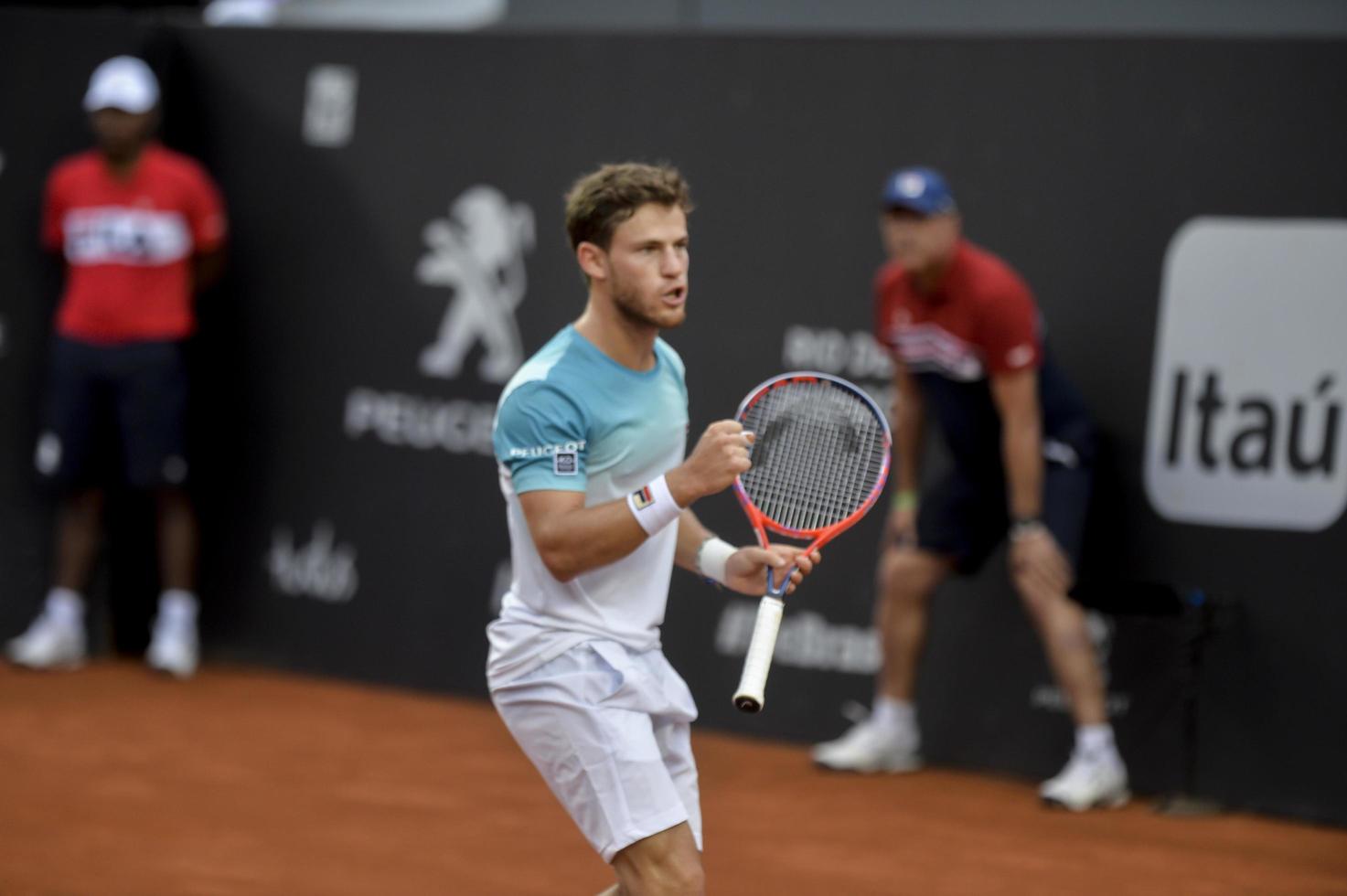 rio de janeiro, brésil - 25 février 2017 - diego schwartzman arg dernier match lors de l'open de rio 2018 tenu au jockey club brasileiro. photo