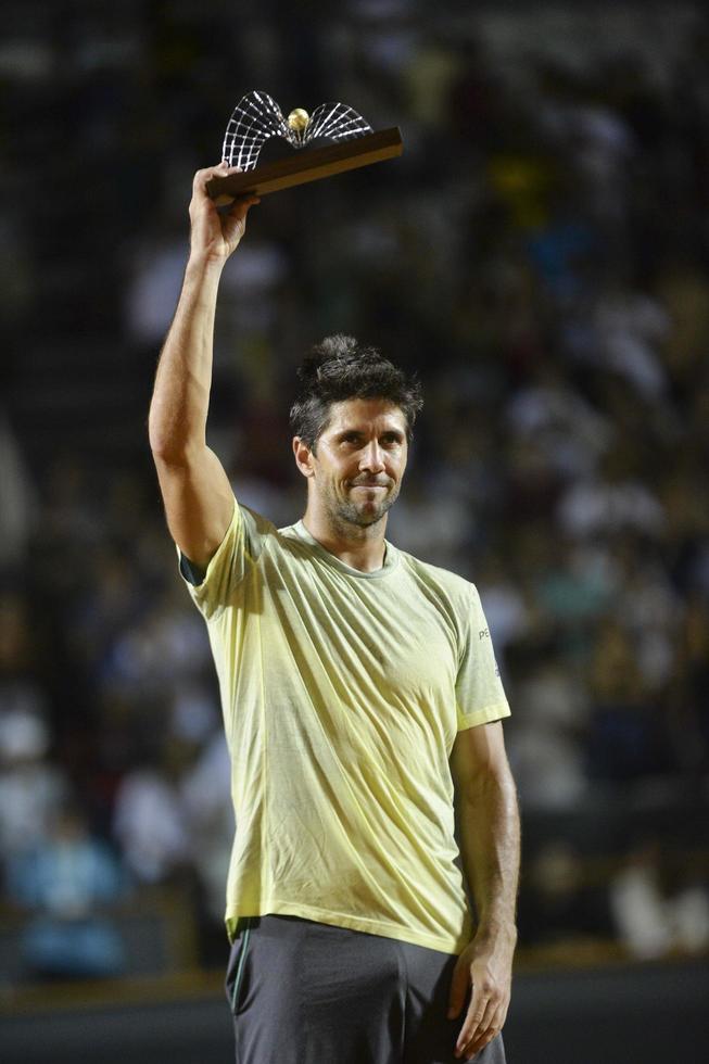 rio de janeiro, brésil - 25 février 2017 - fernando verdasco esp dernier match lors de l'open de rio 2018 qui s'est tenu au jockey club brasileiro. photo