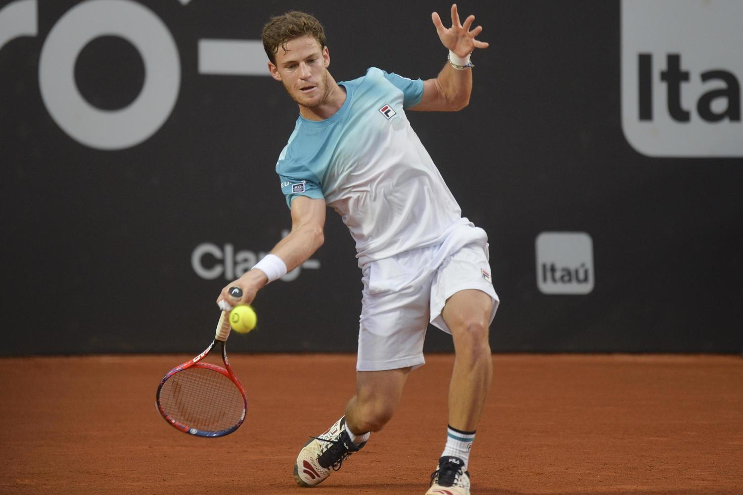 rio de janeiro, brésil - 25 février 2017 - diego schwartzman arg dernier match lors de l'open de rio 2018 tenu au jockey club brasileiro. photo