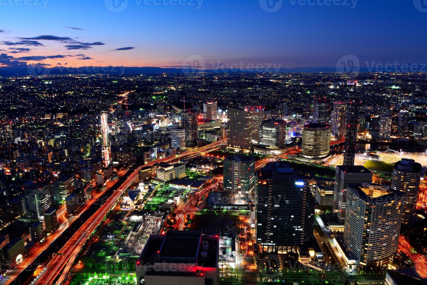 Yokohama minato mirai nightcape photo