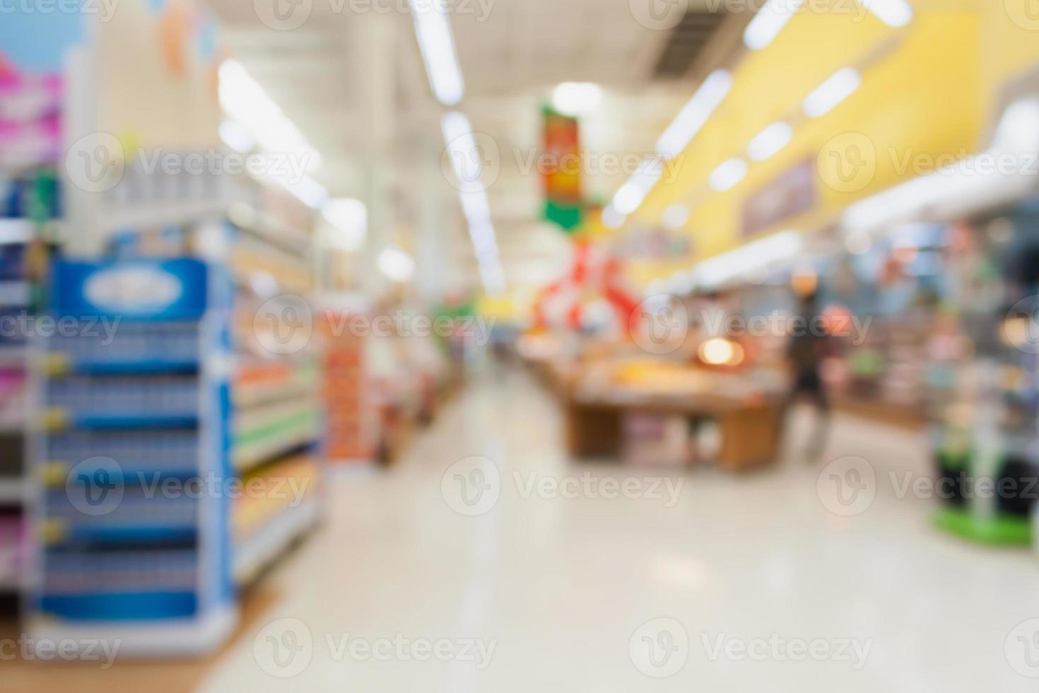 arrière-plan flou de supermarché photo