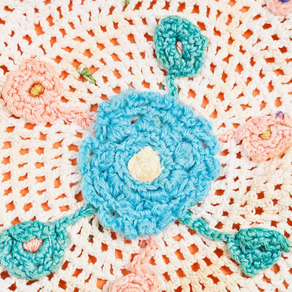 ornement de fleurs par couture au crochet photo