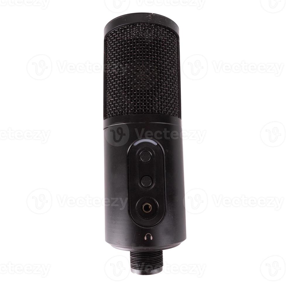 micro karaoké microphone sans fil bleu dent isolé sur blanc Contexte  21529832 Photo de stock chez Vecteezy