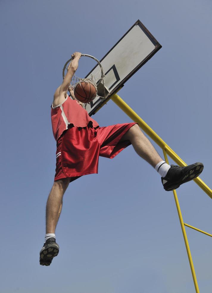 vue de joueur de basket-ball photo