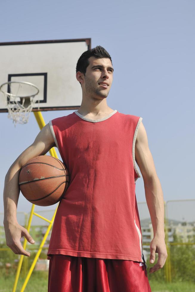 vue de joueur de basket-ball photo