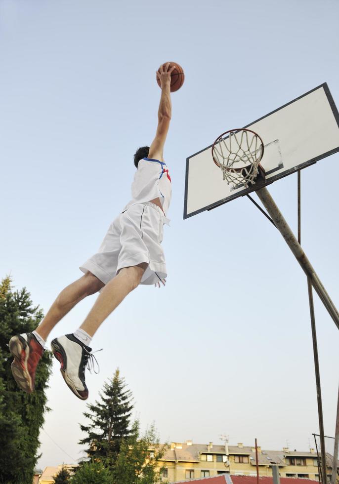 vue de joueur de basket-ball photo