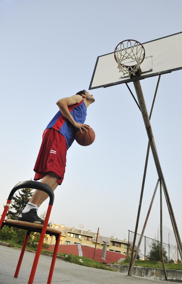 vue de joueur de basket-ball photo