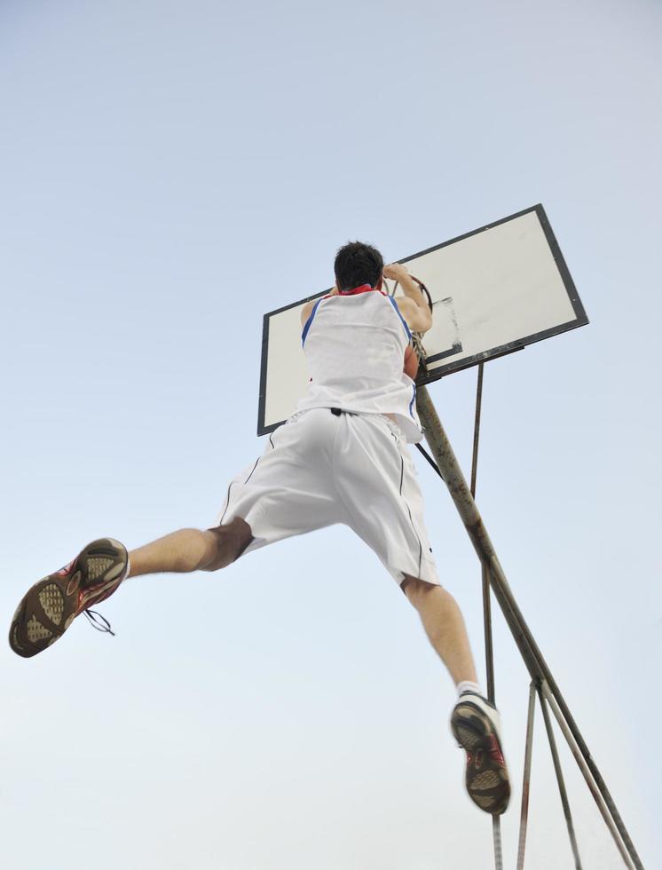 vue de joueur de basket-ball photo