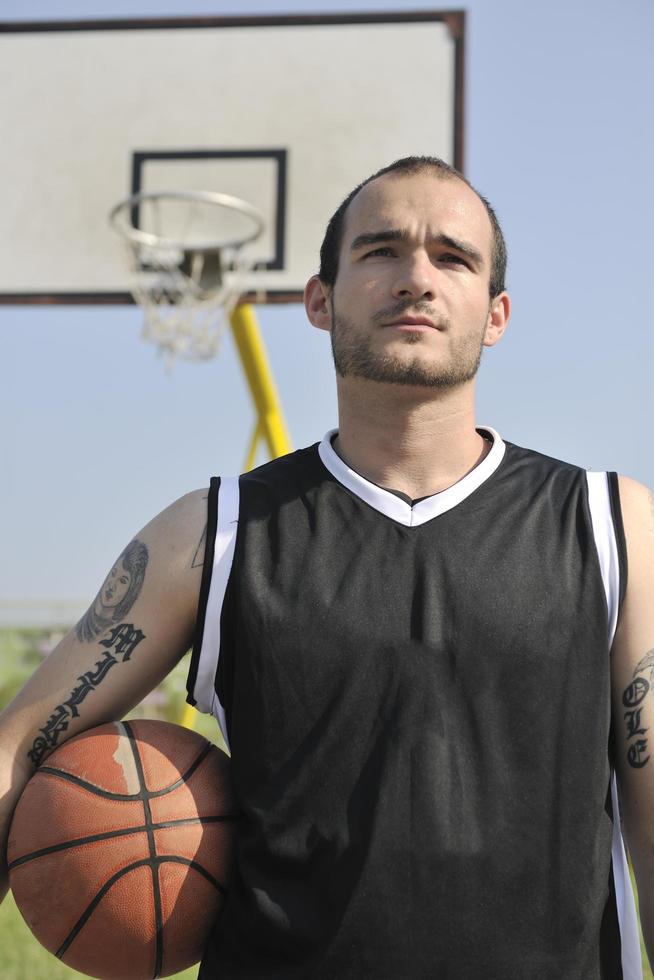 vue de joueur de basket-ball photo