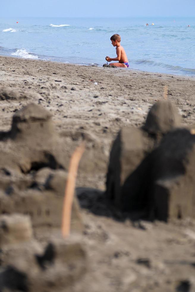 vue château de sable photo