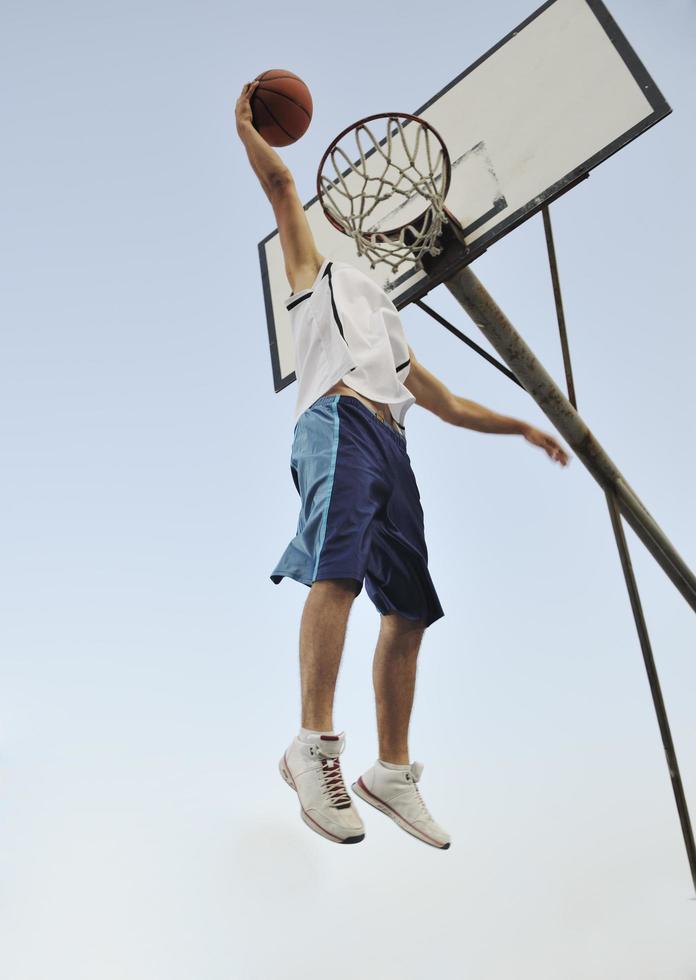 vue de joueur de basket-ball photo