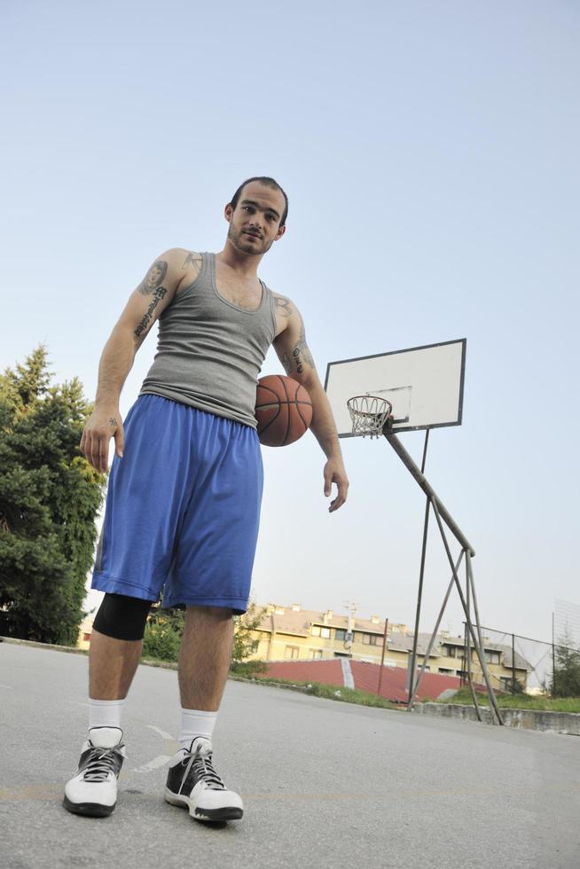 vue de joueur de basket-ball photo