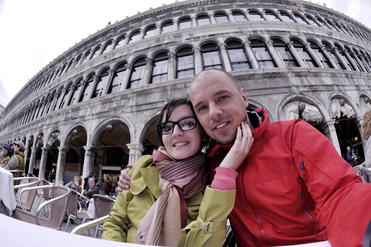 couple heureux à Venise photo