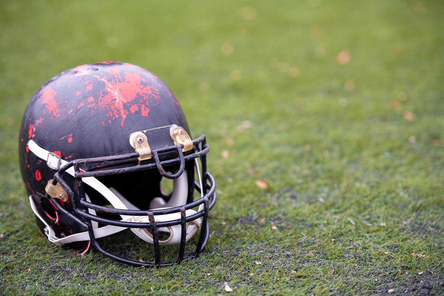 casque de football américain noir photo