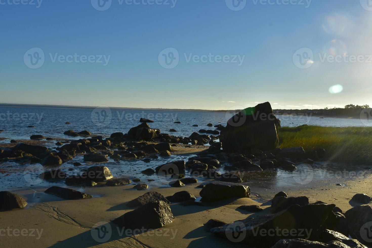 belle vue sur l'océan sur la plage d'orléans photo