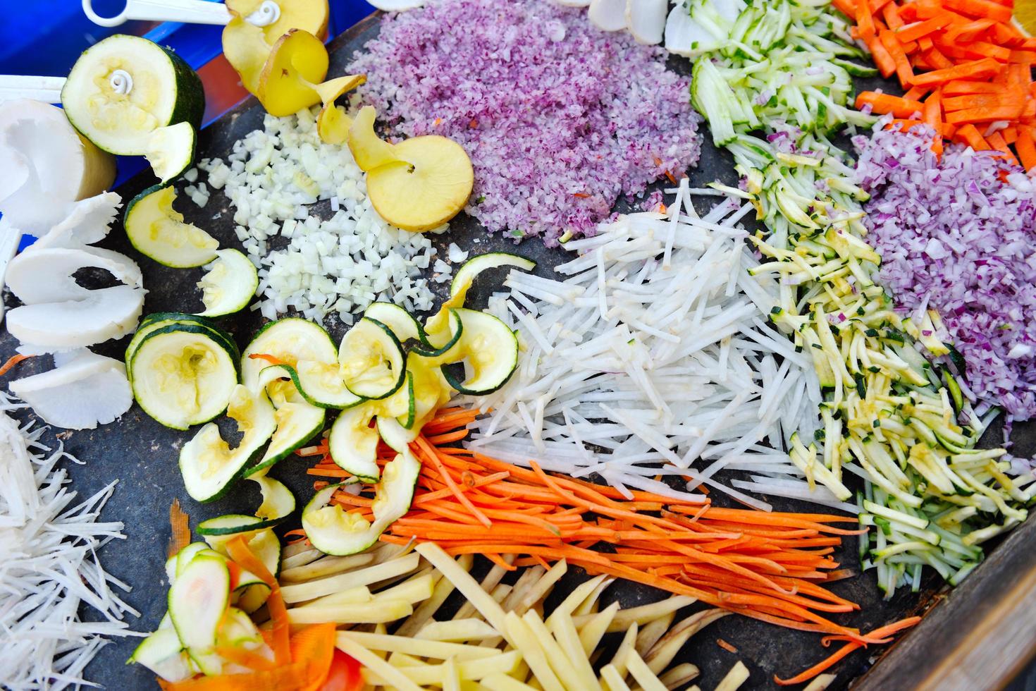 vue sur les légumes mélangés photo