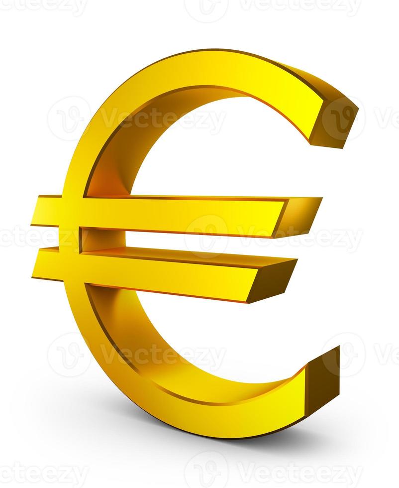 signe euro volumétrique photo