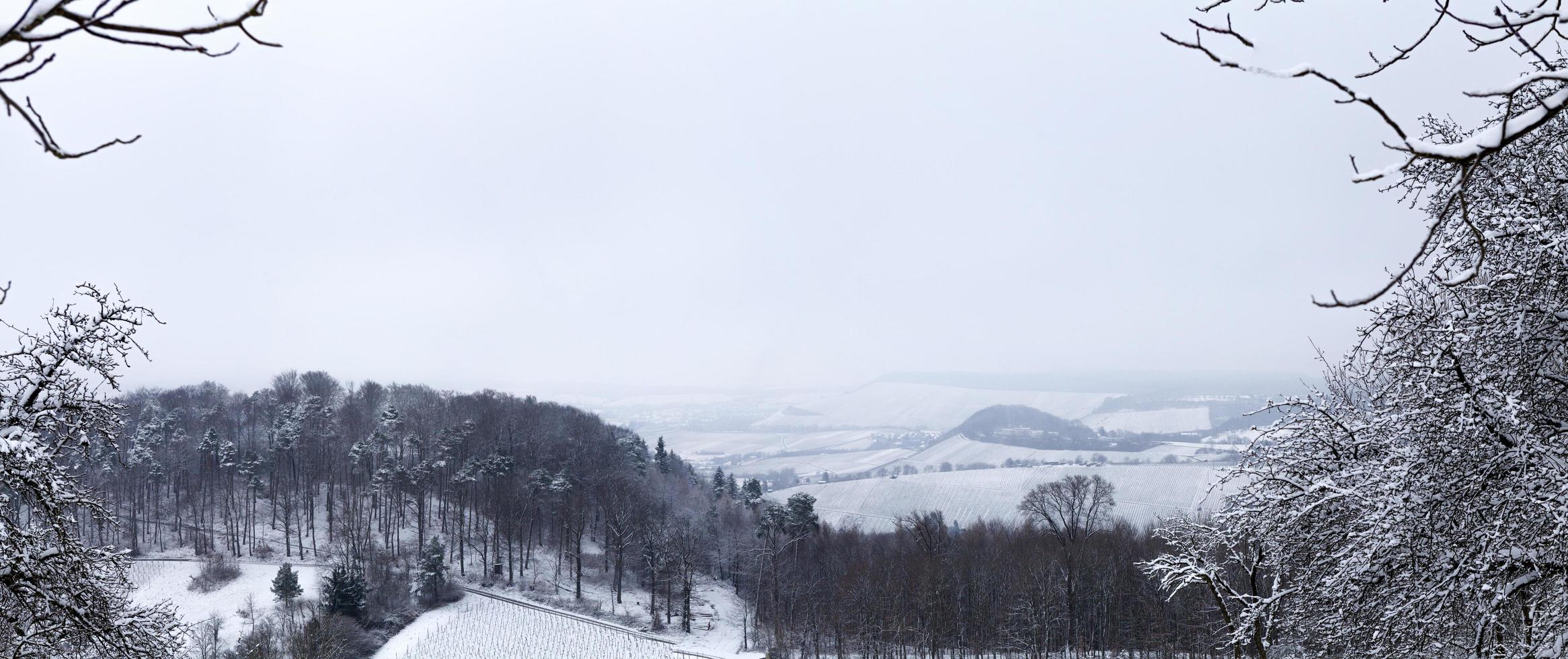 vue sur un paysage d'hiver photo