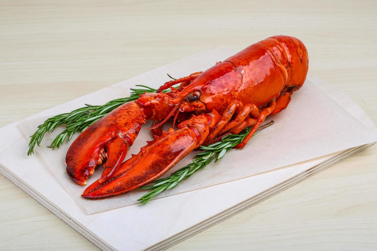 vue repas de homard photo