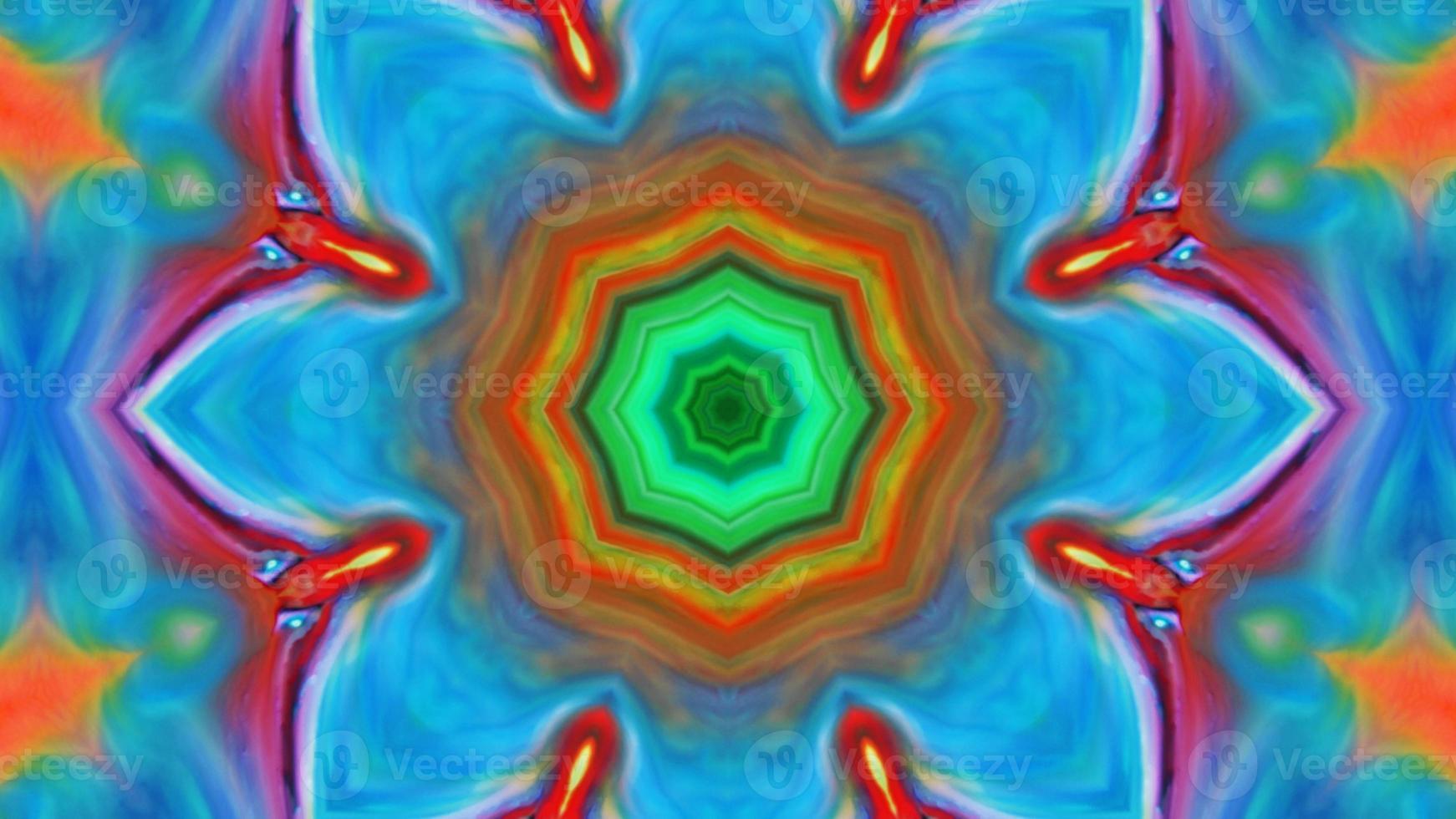 magnifiques arrière-plans de kaléidoscope créés à partir de peinture à l'encre colorée photo