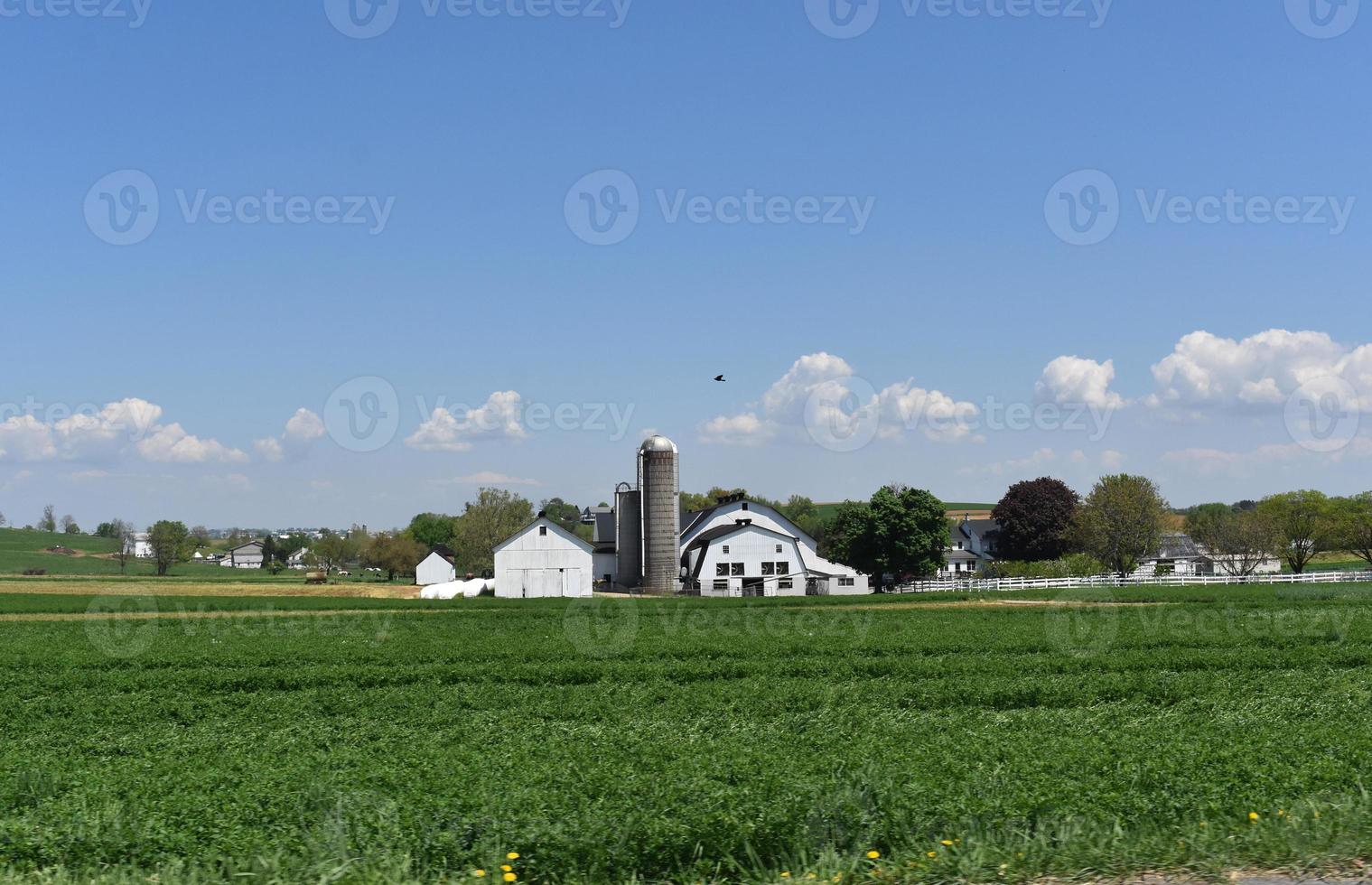 Belle grande ferme du comté de Lancaster en Pennsylvanie photo