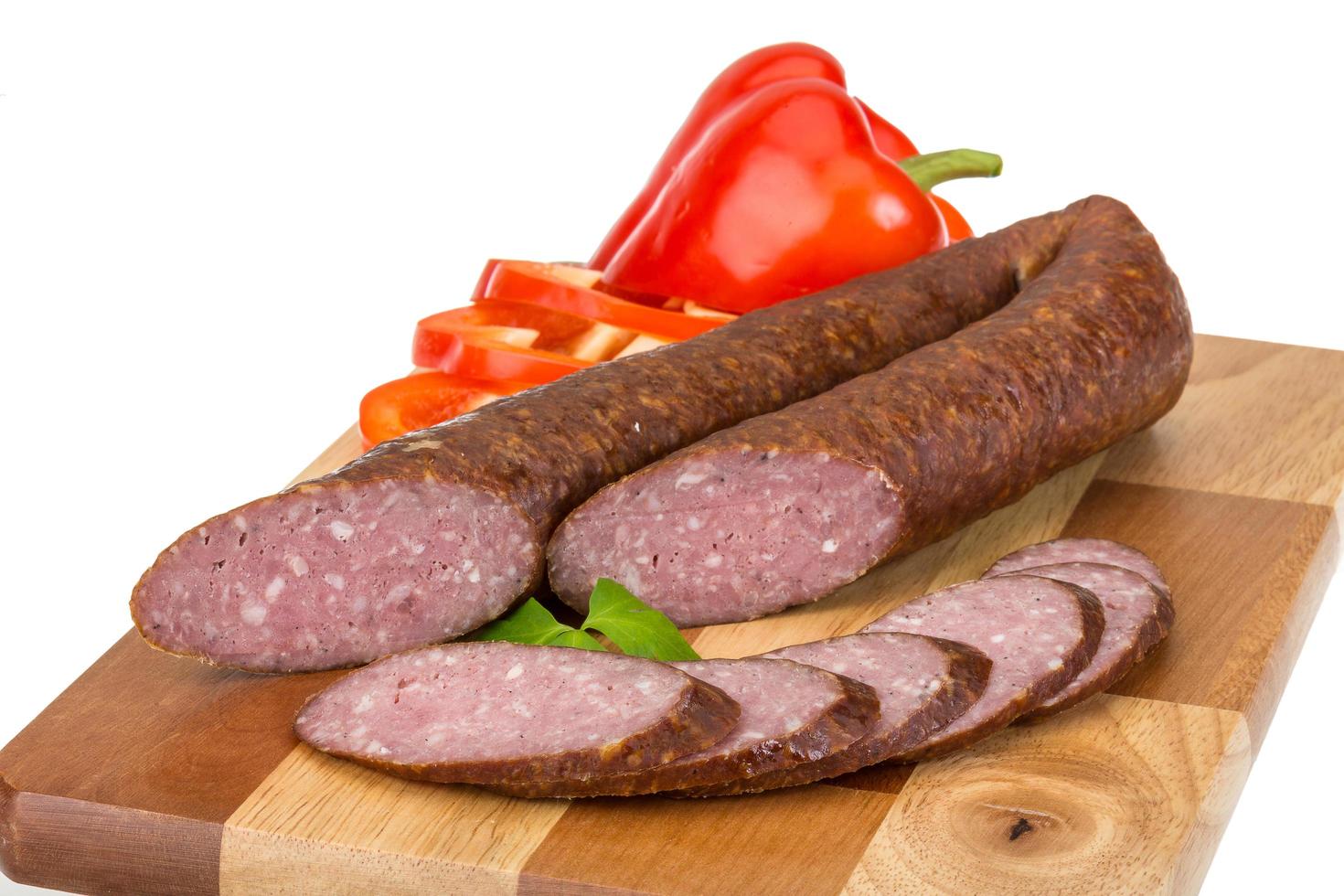 plat de saucisses vue photo