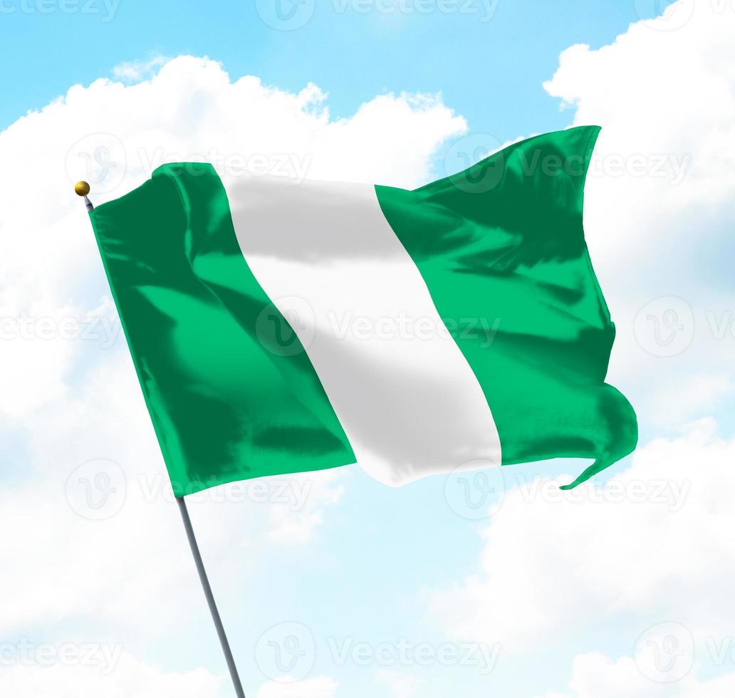 drapeau du nigeria photo