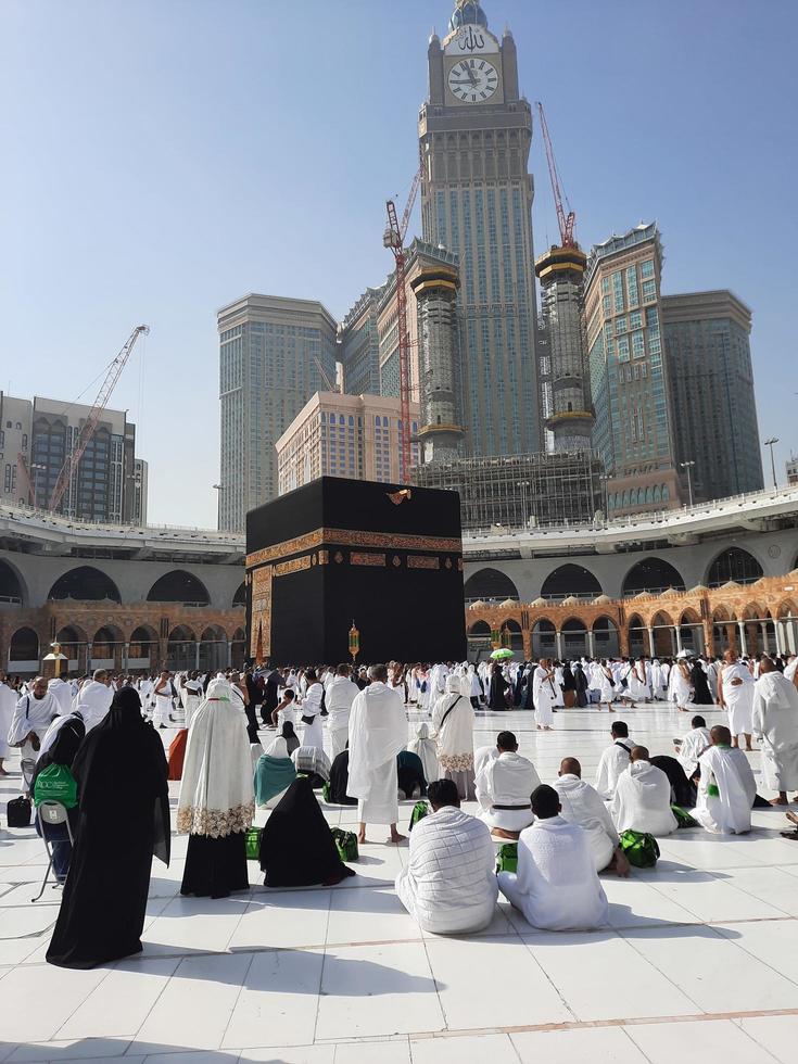 mecque, arabie saoudite, septembre 2022 - belle vue intérieure de masjid al haram, mecque. photo