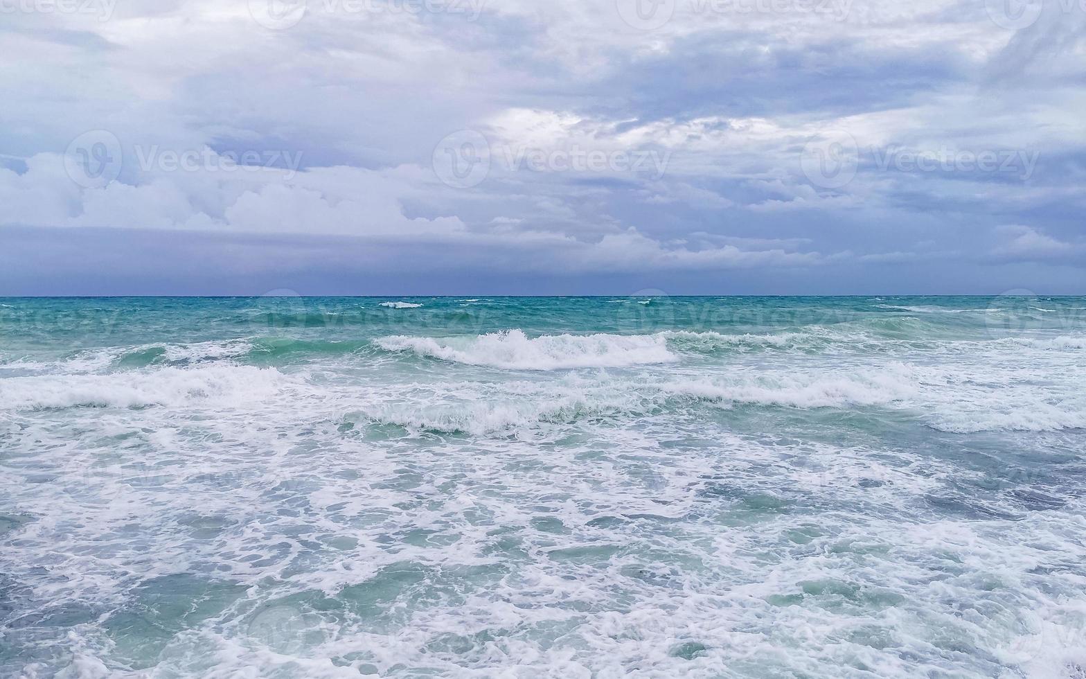 ouragan 2021 orage tempête tropicale à playa del carmen mexique. photo