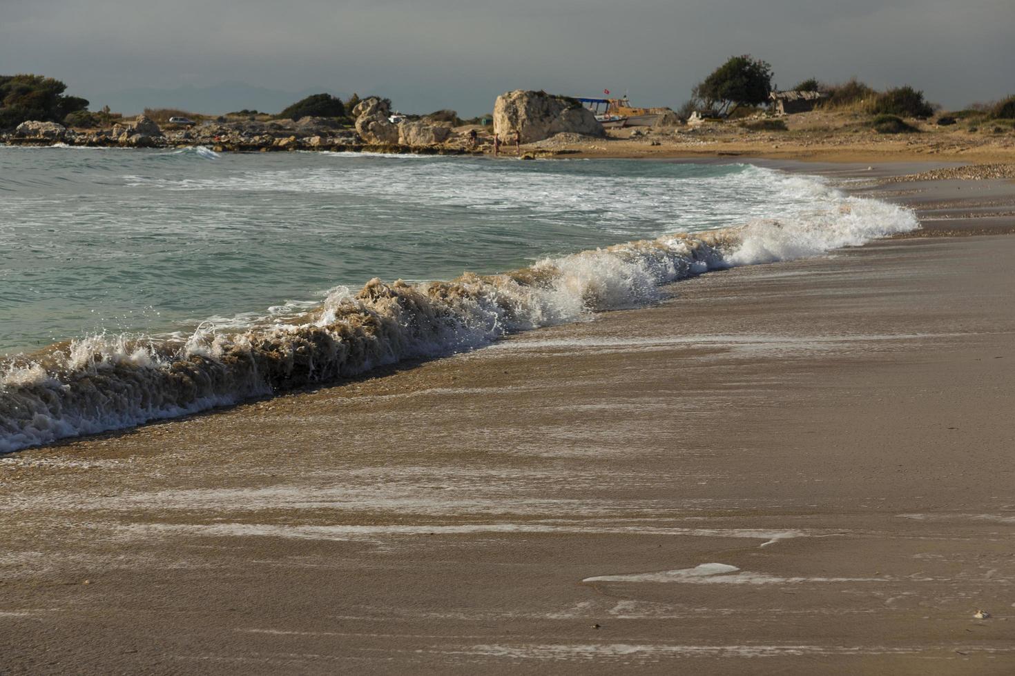 vue sur la côte de la mer photo