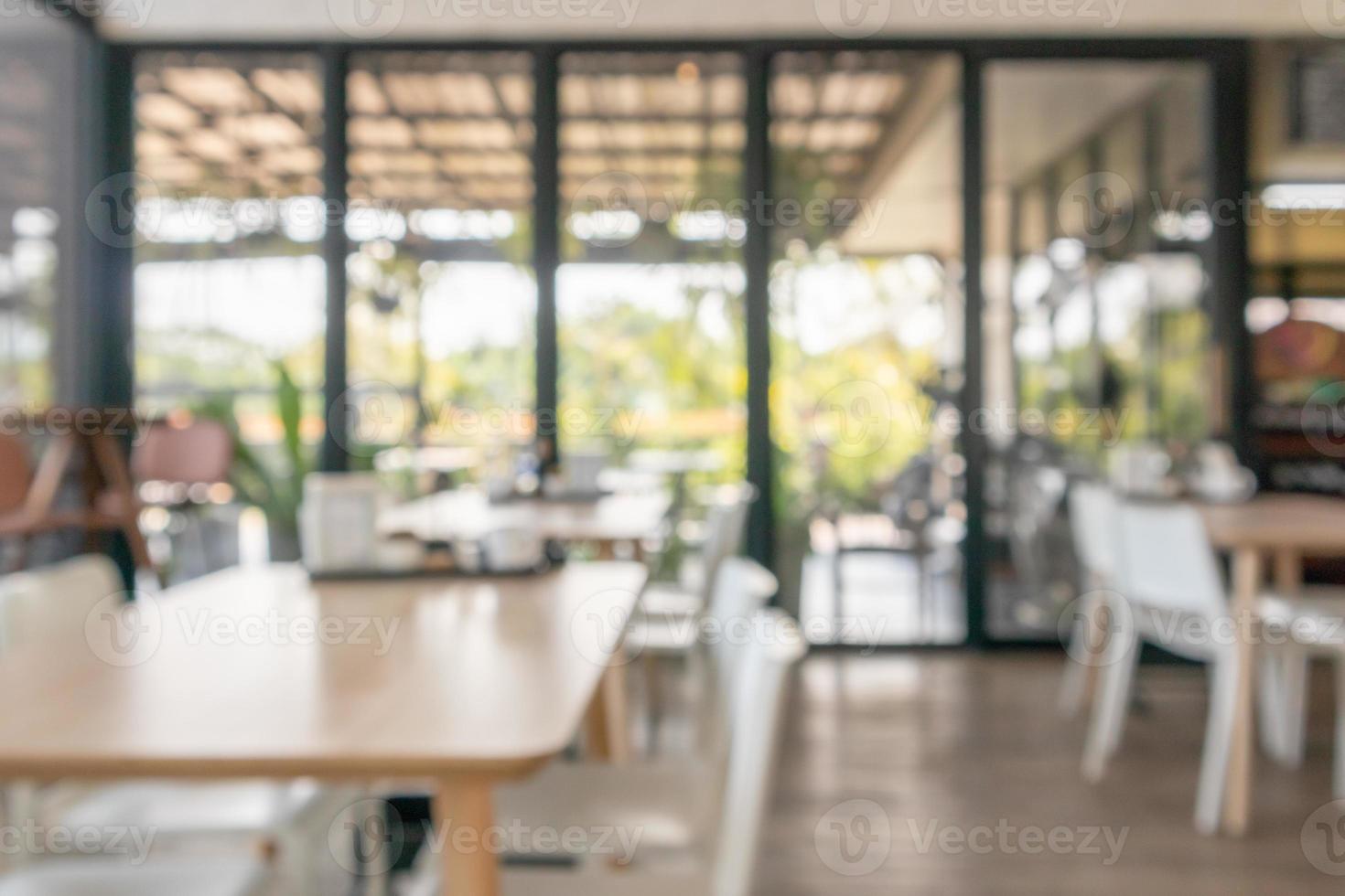 café restaurant intérieur flou pour le fond photo