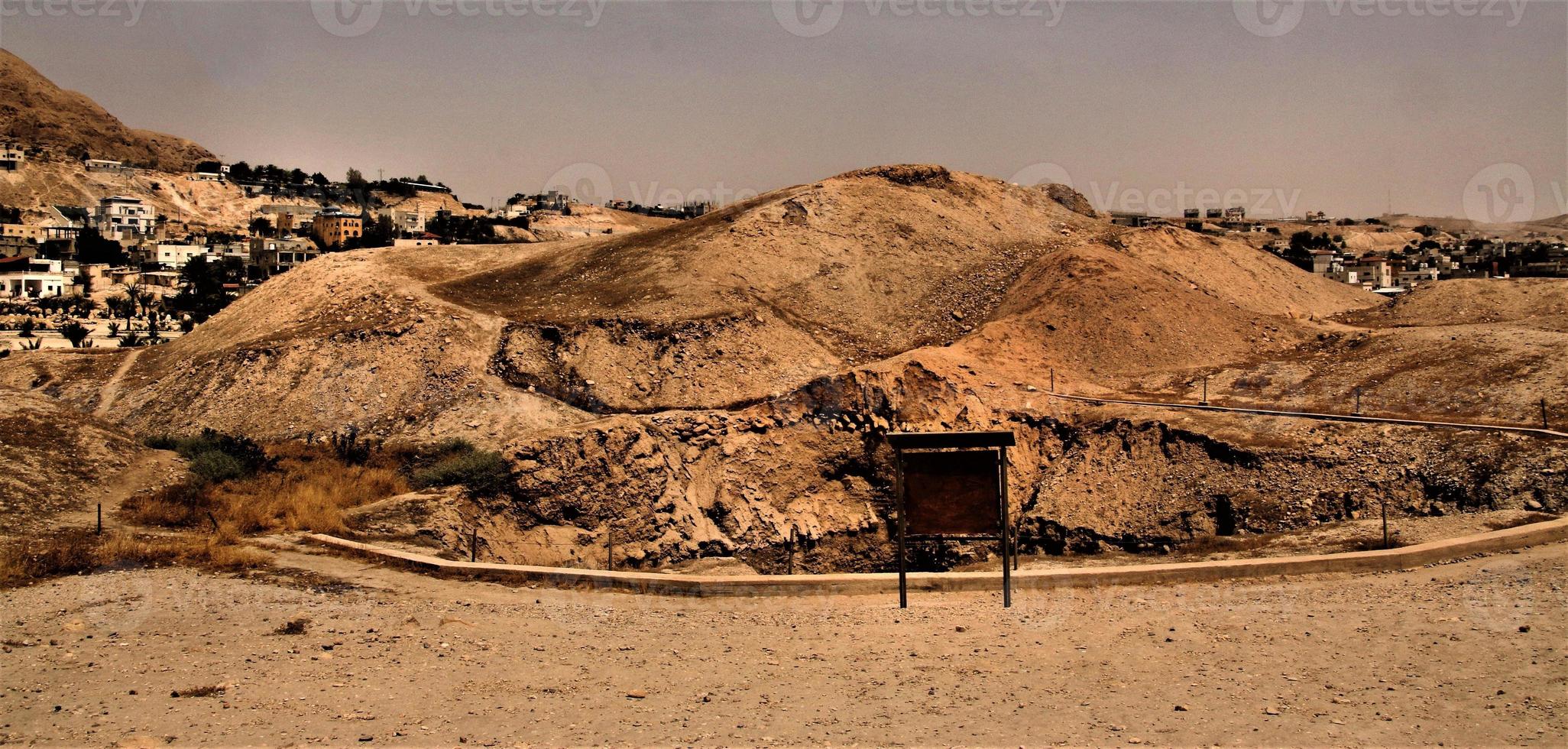 une vue de la vieille ville de jericho en israël photo