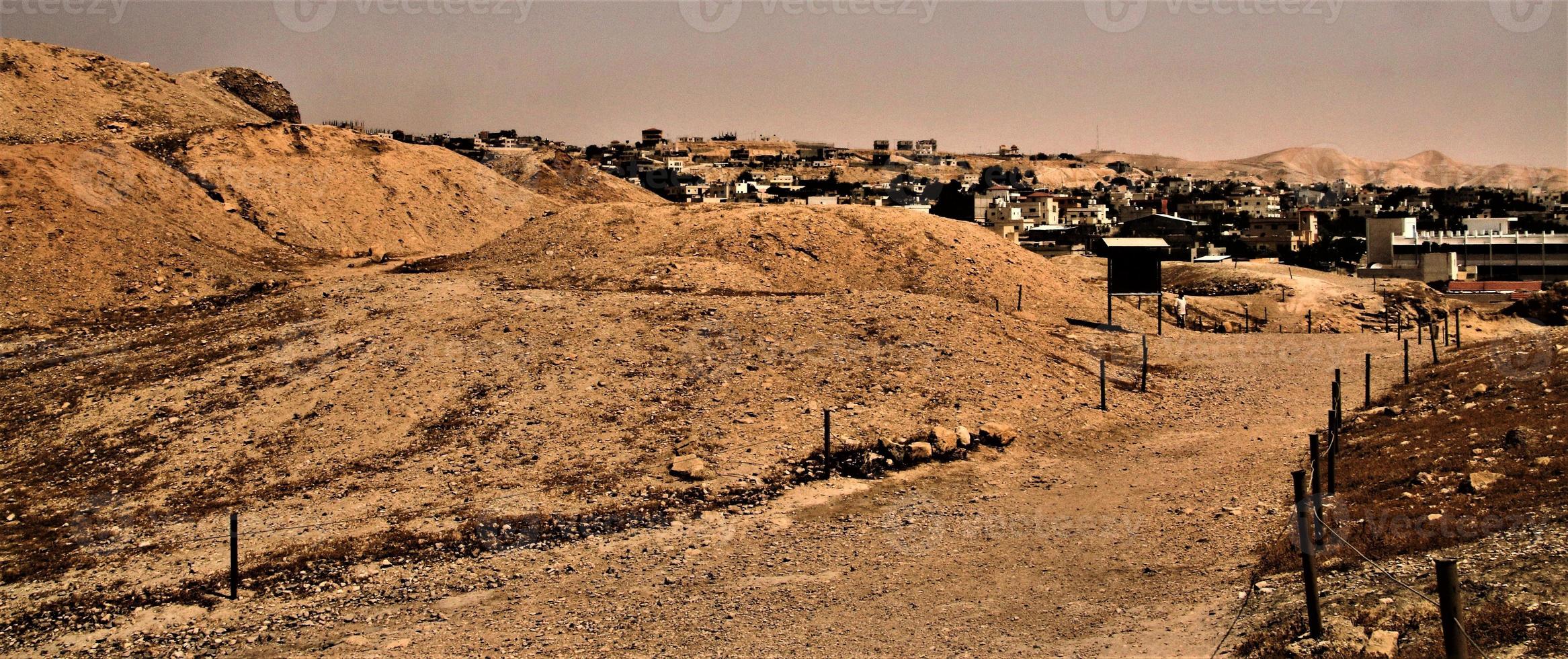 une vue de la vieille ville de jericho en israël photo