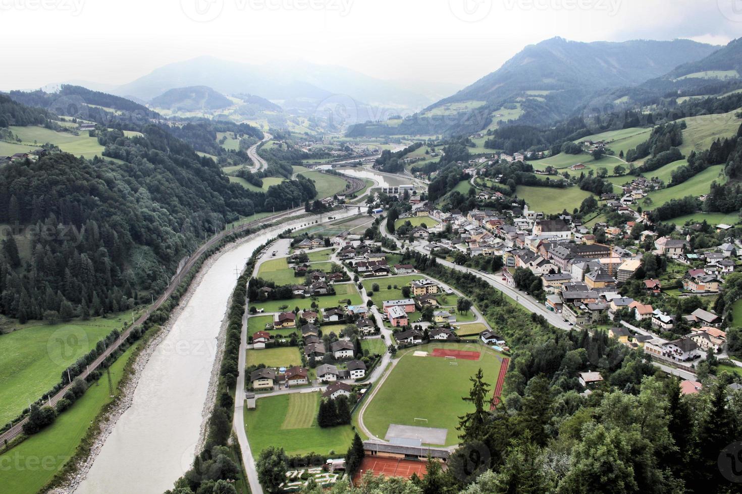 une vue de hofenwerfen en autriche photo