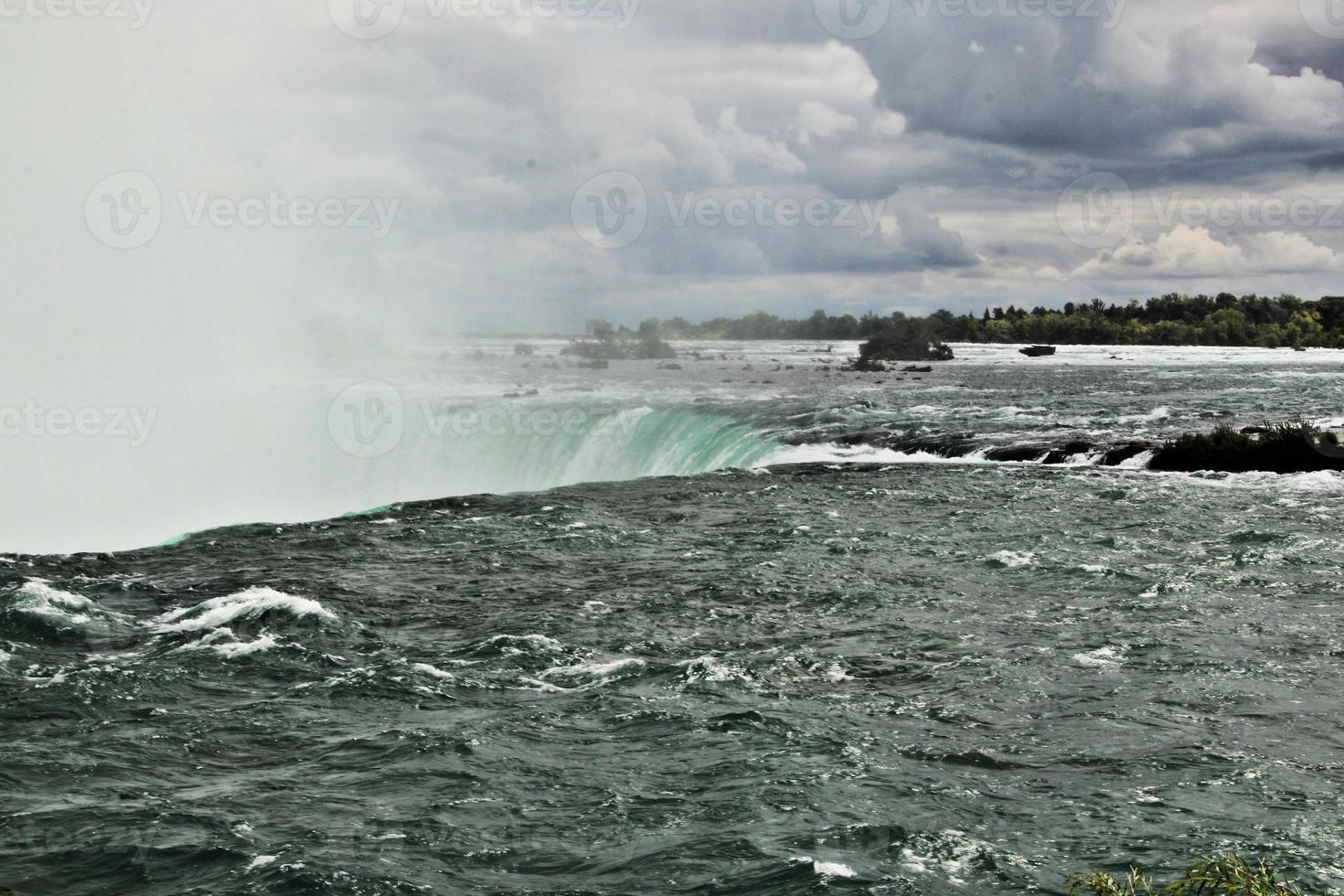 une vue sur les chutes du niagara du côté canadien photo