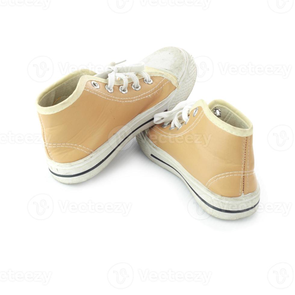 chaussures enfant isoler sur blanc photo