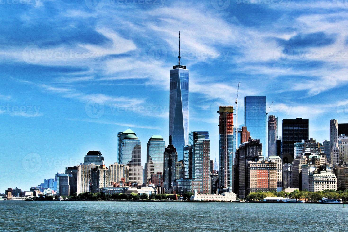 une vue panoramique de la ville de new york aux états-unis photo