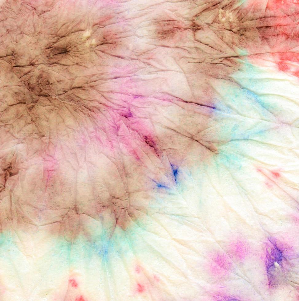 colorant de cravate en spirale de couleur. mourir la texture de la paix. Couleur photo