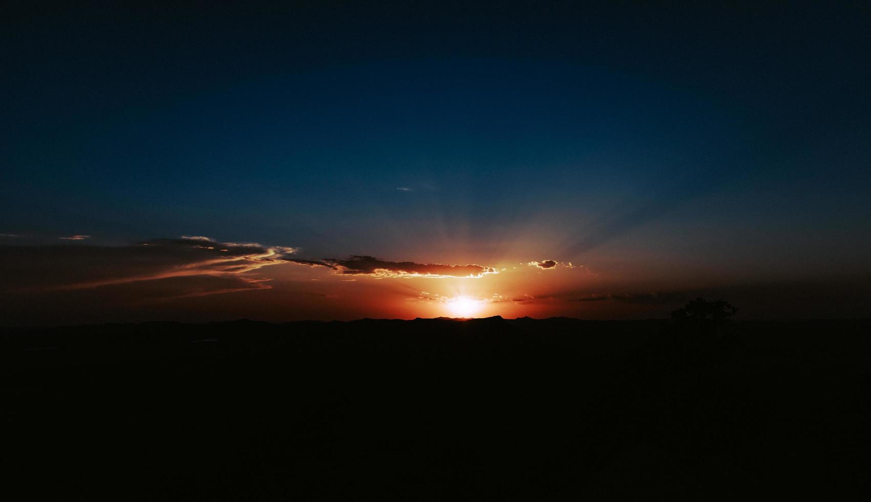 ciel coucher de soleil oklahoma photo