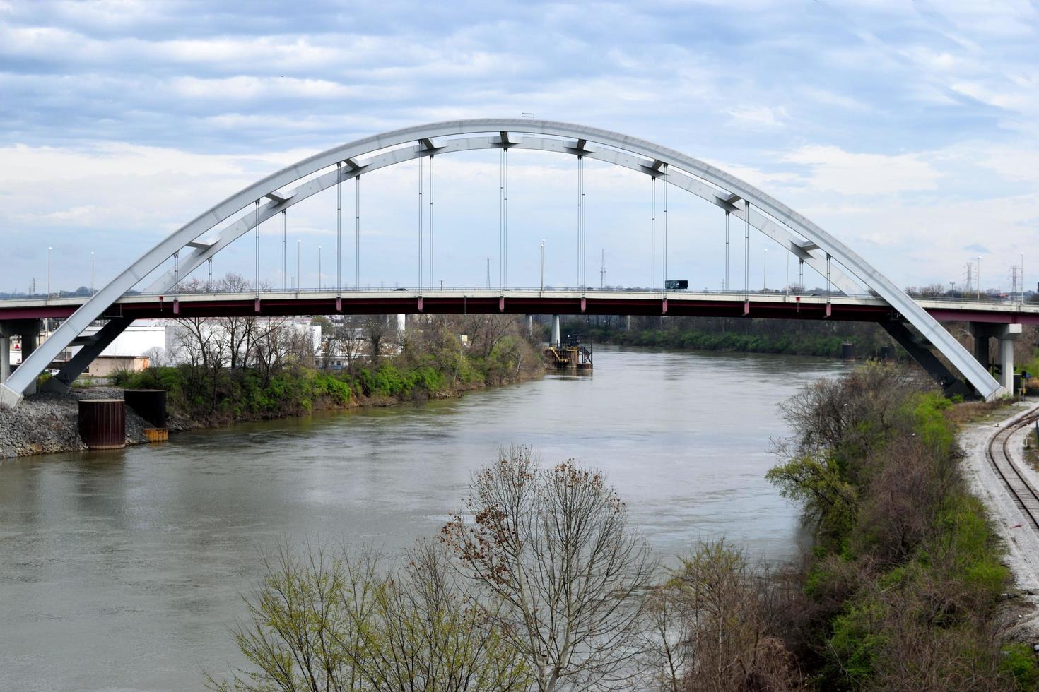 pont sur la rivière photo