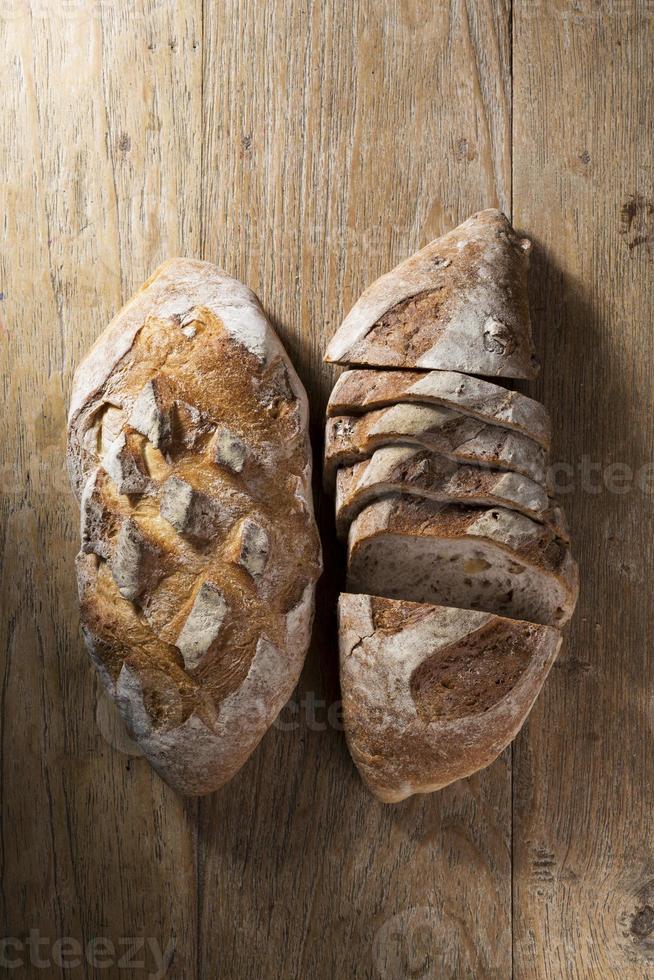 miches de pain rustiques. photo