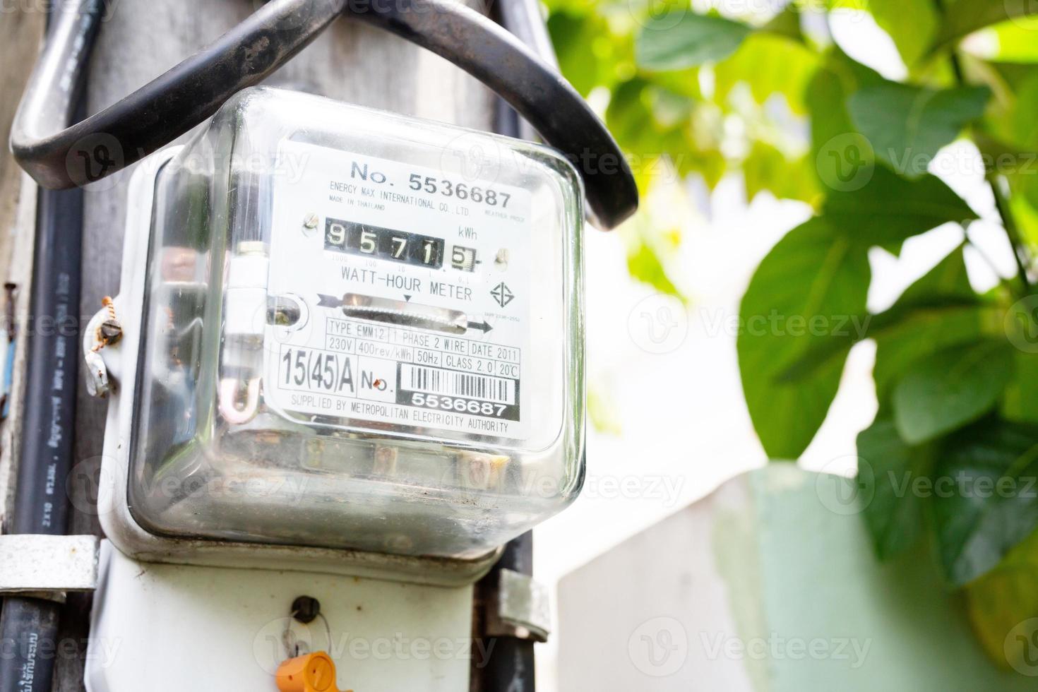 compteur d'électricité à utiliser à la maison photo