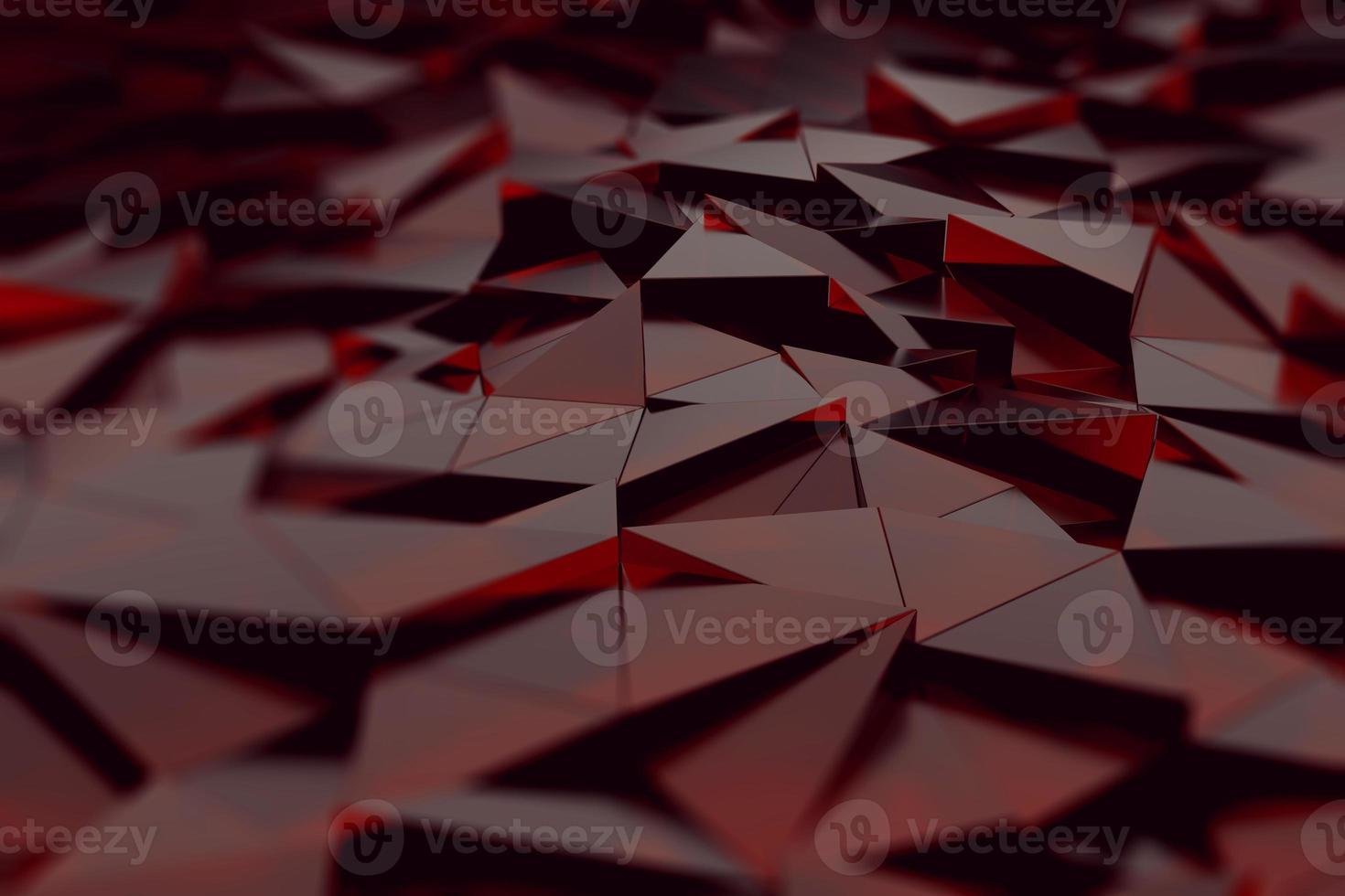 illustration 3d de fond de technologie de triangles futuristes abstraits photo