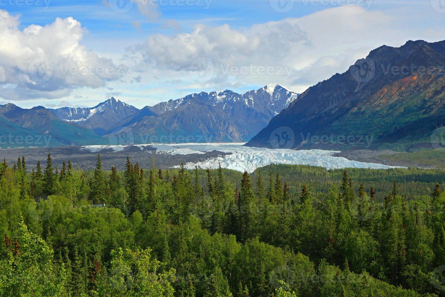 vue sur les glaciers de l'alaska photo