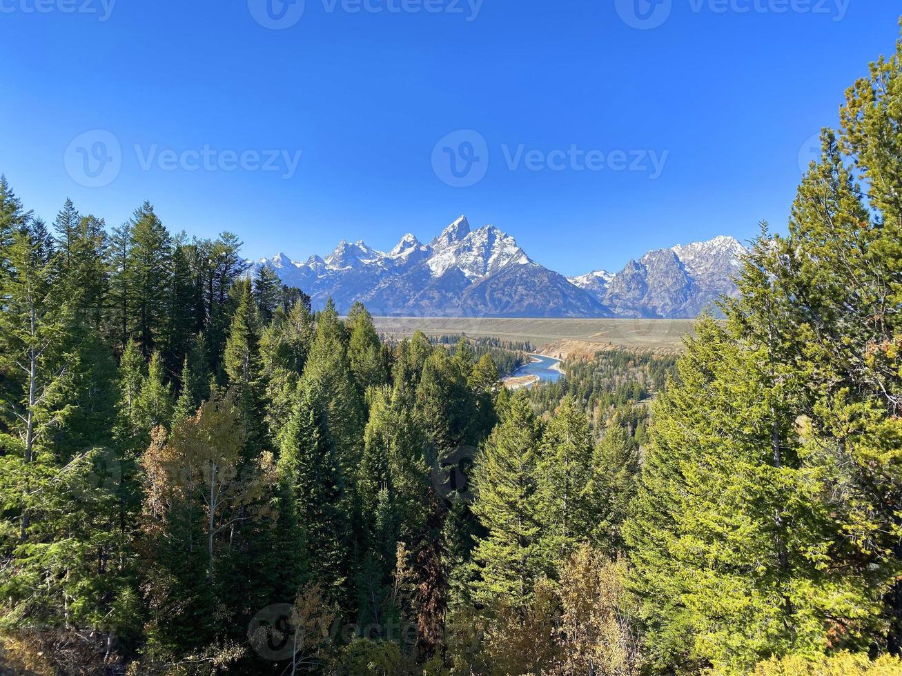 vue de grand teton photo