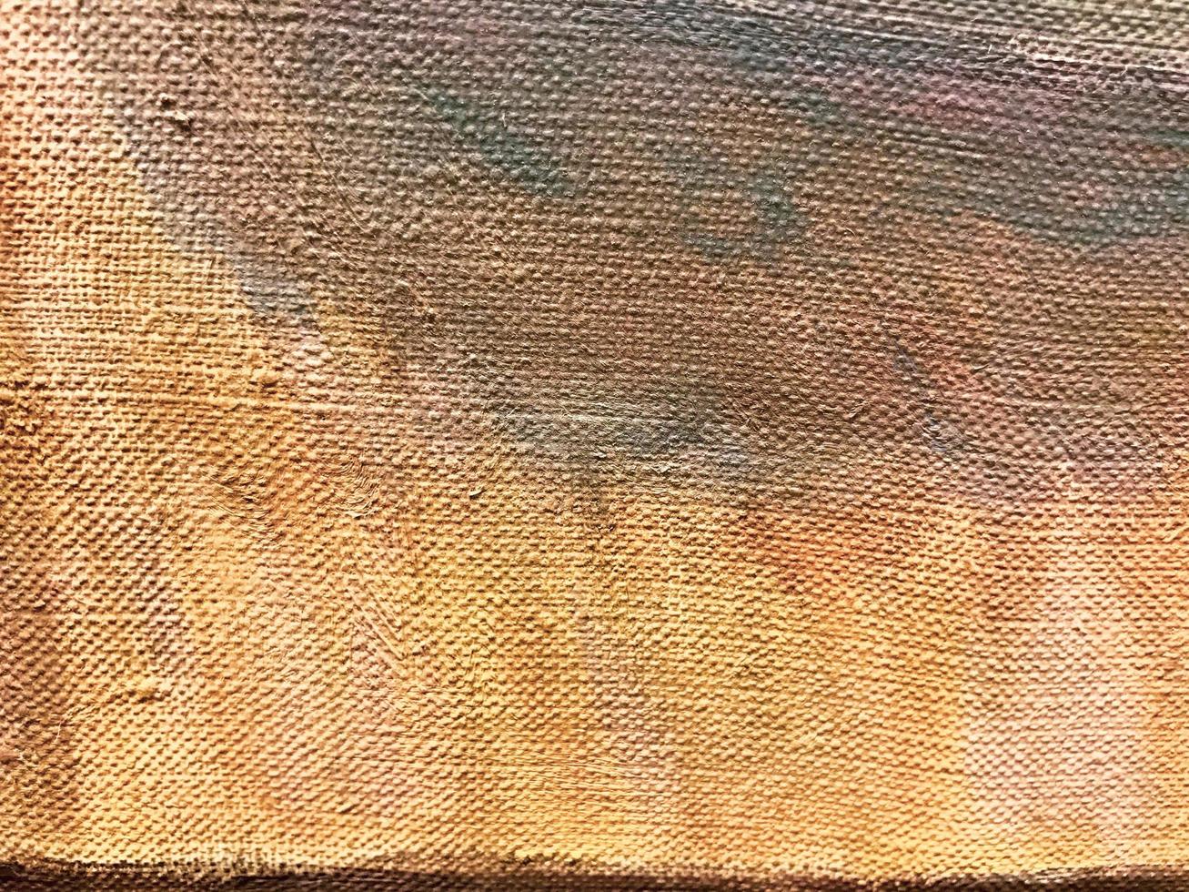 brun, beige, texture inégale. peinture acrylique sur toile. palette, taches de peinture. un mélange de peintures avec de l'eau, des coups de chatte. l'arrière-plan. texture volumétrique sur toile photo