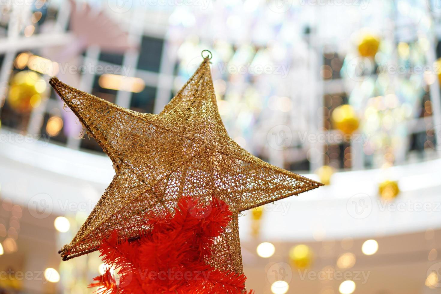 présentoir étoile pour la décoration de noël. photo